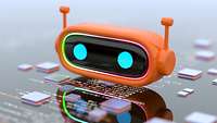 Künstliche Intelligenz, digitales Konzept, KI-Chatbot. KI-Chatbot-Assistent Künstliche Intelligenz, digitales Konzept, KI-Chatbot. KI-Chatbot-Assistent