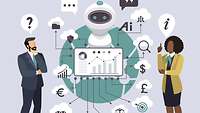 Illustration eines Roboters